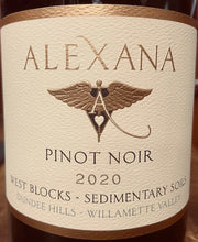 Load image into Gallery viewer, Alexana Pinot Noir 2020 West Block-Sedimentary Soils
