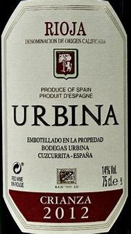 Urbina 2012 Rioja 