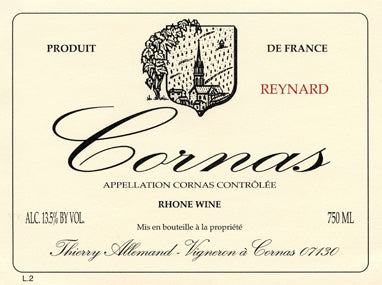 Thierry Allemand 2018 Cornas 